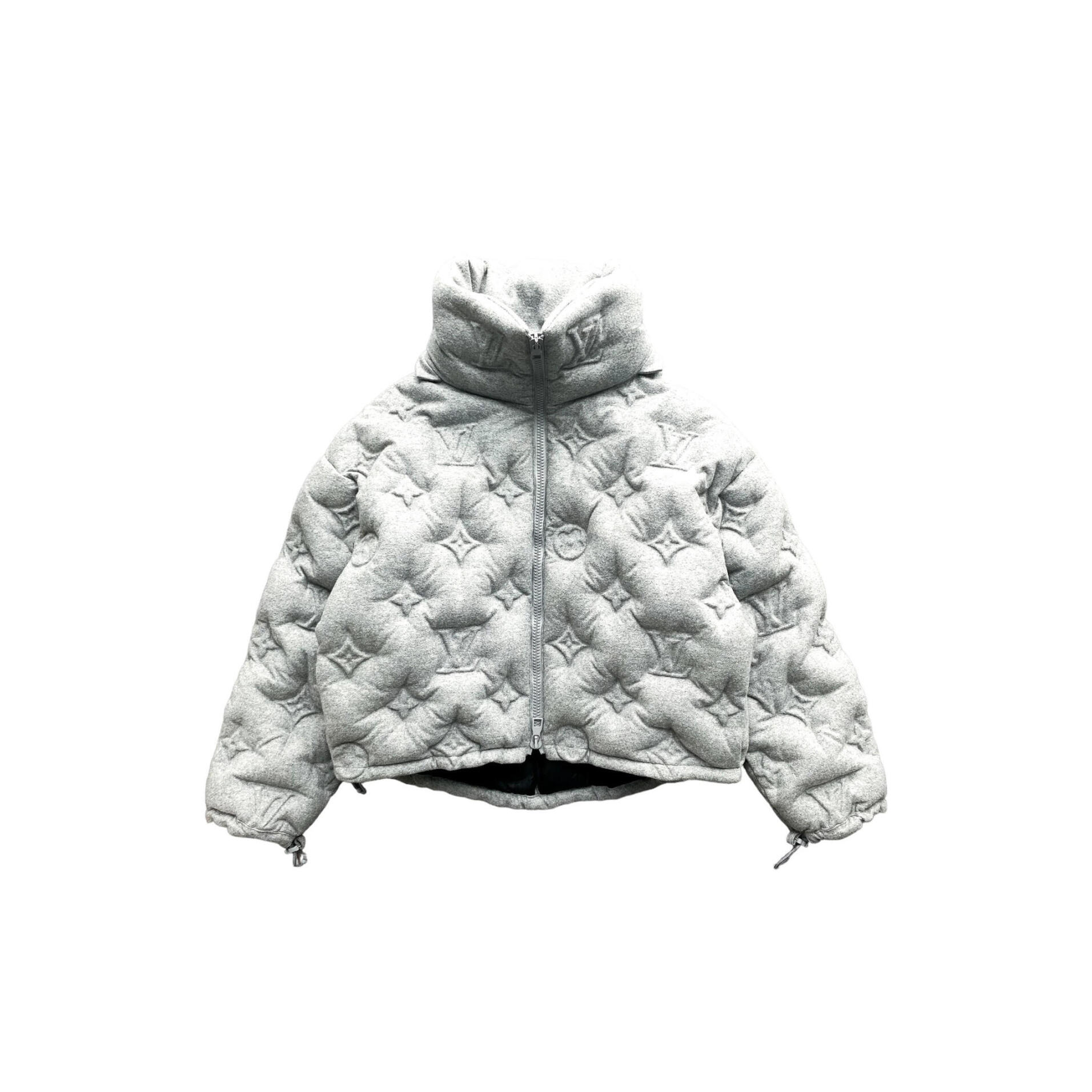 LOUIS VUITTON GREY MONOGRAM PUFFER JACKET